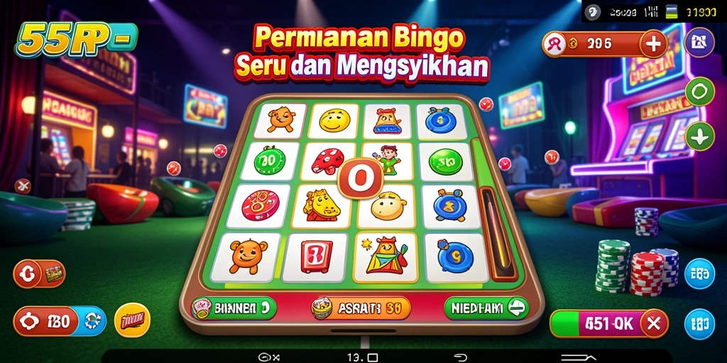 Tampilan gameplay 55RP yang seru dengan Bingo.