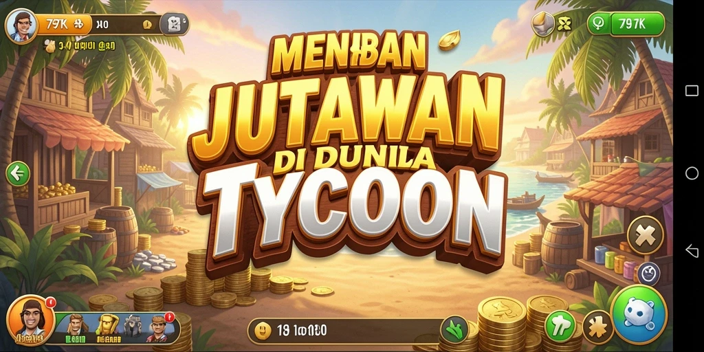Screenshot gameplay <strong>797K</strong> menampilkan aksi seru dalam membangun bisnis.