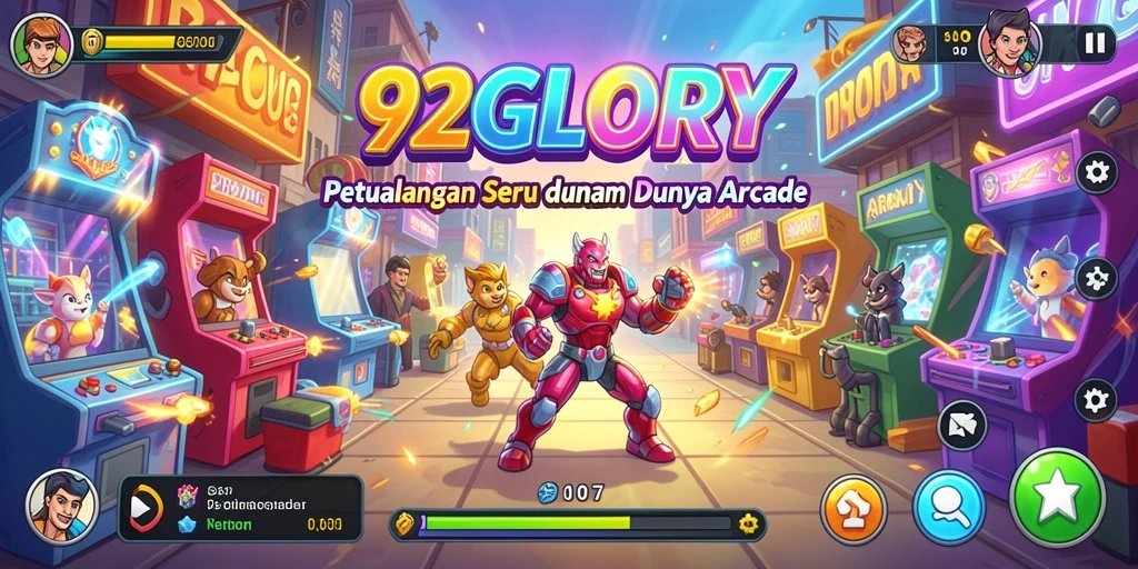 Screenshot 92GLORY menampilkan gameplay yang seru dan penuh tantangan.