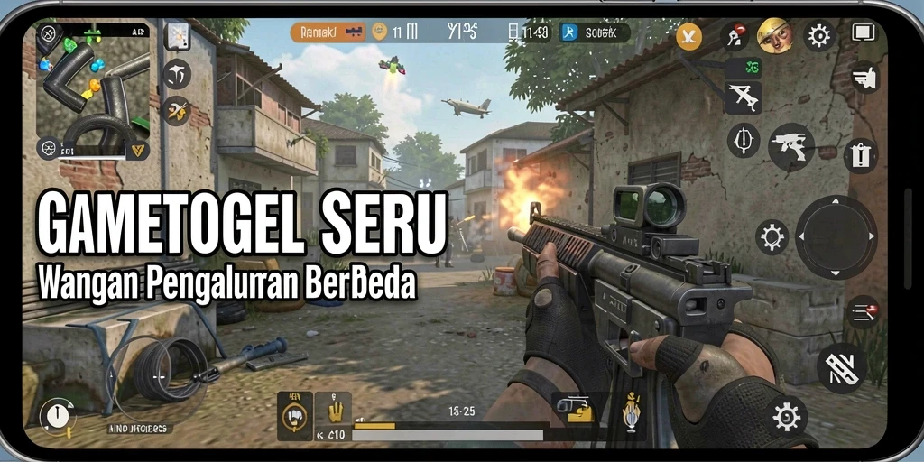 Tampilan gameplay seru dari LINETOGEL dengan aksi tembak-tembakan.