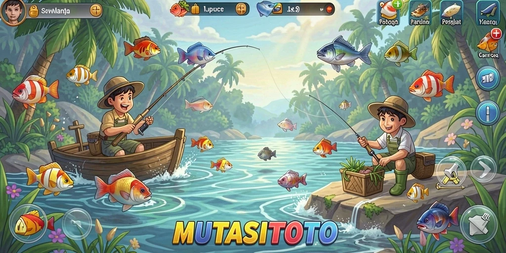 Gameplay seru dan menantang dari MUTASITOTO di dunia memancing.