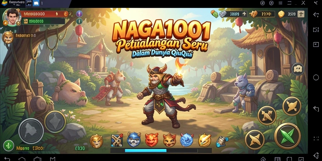 Tampilan gameplay menarik di NAGA1001 dengan suasana QiuQiu.