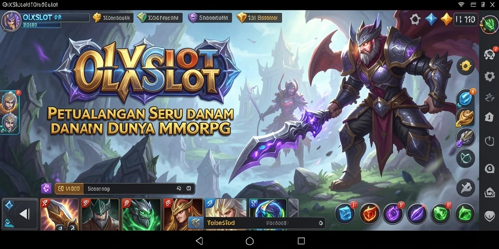 Tangkapan layar gameplay OLXSLOT menampilkan aksi seru di dunia MMORPG.