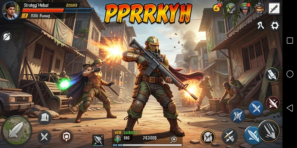 Tampilan gameplay PPRRYY yang mendebarkan dan penuh strategi.