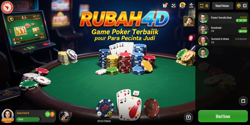 Tampilan menarik saat bermain Poker di RUBAH4D dengan banyak pemain aktif.