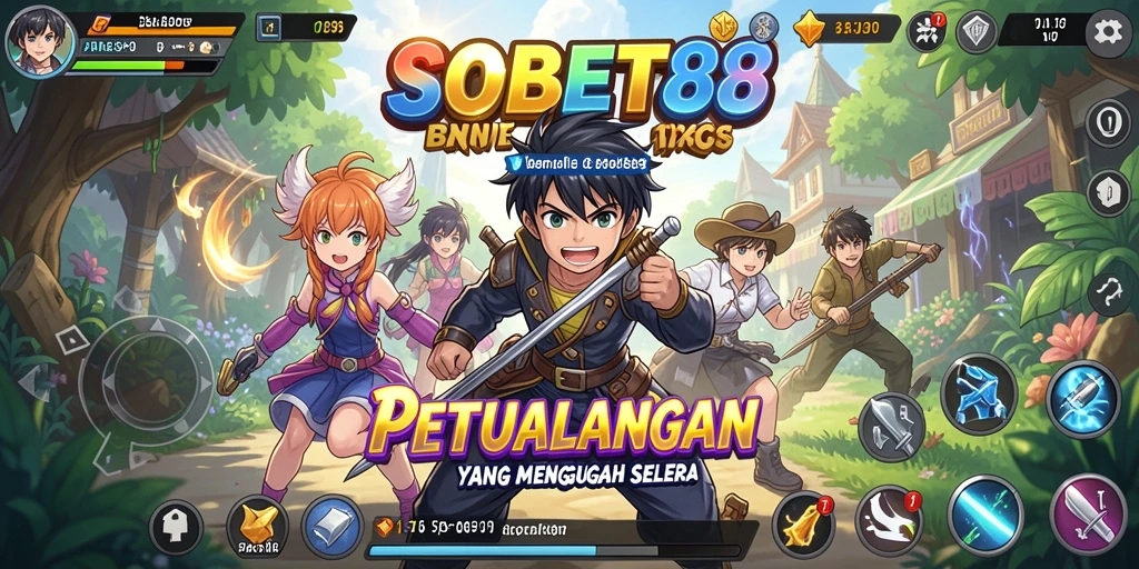 Tampilan gameplay seru dan karakter Anime menawan